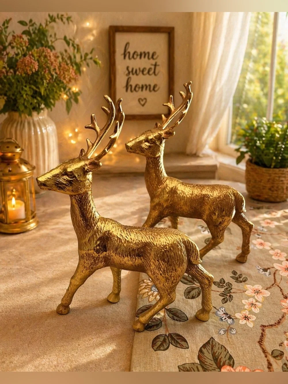 Target Gold Metallic Reindeer Holiday Figurines